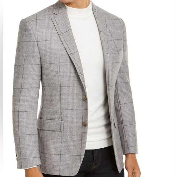Lauren Ralph Lauren Other - Lauren Ralph Lauren Grey Plaid Wool blend Sports Coat Size 40S